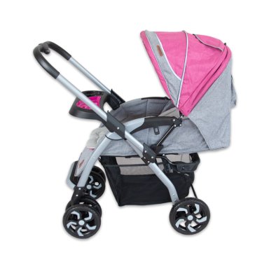 COCHE CUNA VOYAGE VG710 ROSADO - 4