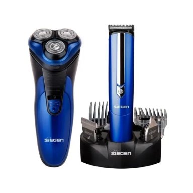 SET AFEITADORA SIEGEN Y MULTISTYLER SG-8440 ACERO INOX - 1