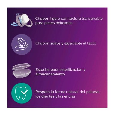 CHUPETE AVENT ULTRA AIR GLOBOS 6-18M ROSADO - 3