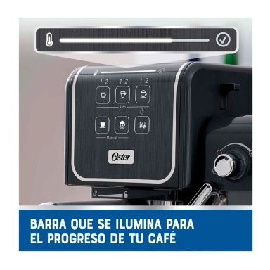 CAFETERA ESPRESSO OSTER PRIMALATTE TOUCH GRIS 1170W - 4