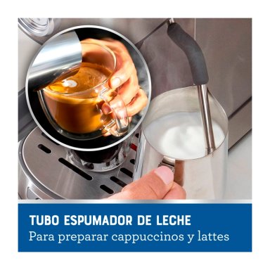 CAFETERA ESPRESSO COMPACTA OSTER BVSTEM7200 15BAR 1350W GRIS - 3