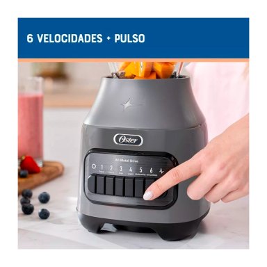 LICUADORA OSTER BLSTPEG-GPB VIDRIO 6 VEL + PULSO 800W GRIS - 3