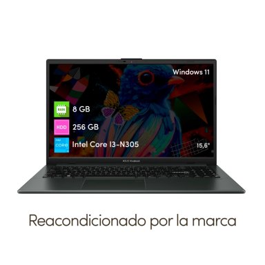 NOTEBOOK ASUS VIVOBOOK INTEL CORE I3 8GB 256GB SSD W11 15,6' - 2