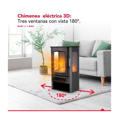CHIMENEA ELECTRICA THORBEN FIREPLACE 3D PLUS 2000W - 3