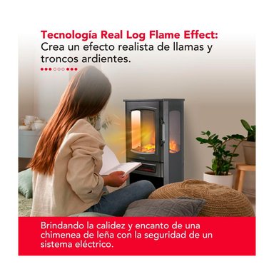 CHIMENEA ELECTRICA THORBEN FIREPLACE 3D PLUS 2000W - 4