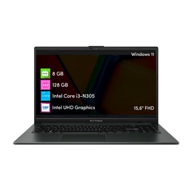 NOTEBOOK ASUS VIVOBOOK GO INTEL i3 8GB 128GB SSD 15.6' FHD REACONDICIONADO - 1