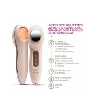 MASAJEADOR FACIAL GAMA LED ULTRASONICO - 5