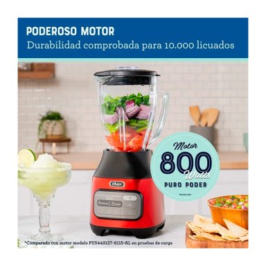 LICUADORA OSTER REVERSIBLE 3 VEL + PULSO BLSTPEGCRT 800W 1.5L - 7