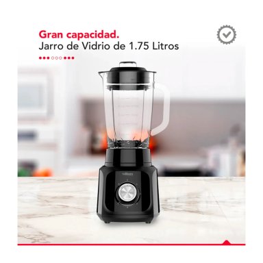 LICUADORA THORBEN MATT BLACK BLENDER 1.75L 600W 5 VEL - 4