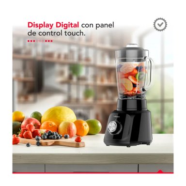 LICUADORA THORBEN MATT BLACK BLENDER 1.75L 600W 5 VEL - 5