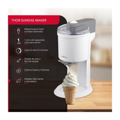 MAQUINA DE HELADOS THORBEN SUNDAE MAKER 1L - 4