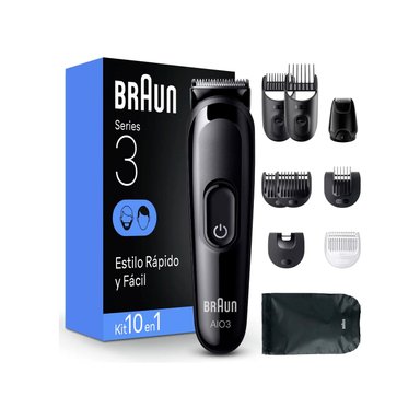 AFEITADORA BRAUN AIO03 SERIES 3 KIT 10 EN 1 - 1