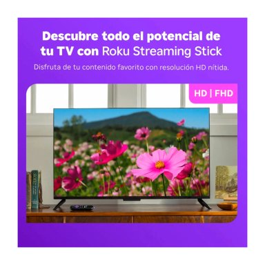 DISPOSITIVO DE STREAMING ROKU STICK HD 2025 NEGRO - 5