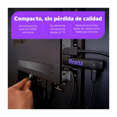 DISPOSITIVO DE STREAMING ROKU STICK HD 2025 NEGRO - 6