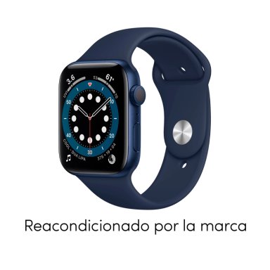 RELOJ APPLE WATCH SERIES 6 40MM GPS BLUE ALUMINUM CASE DEEP NAVY SPORT BAND - 3