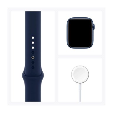 RELOJ APPLE WATCH SERIES 6 40MM GPS BLUE ALUMINUM CASE DEEP NAVY SPORT BAND - 6