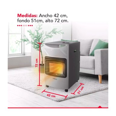 ESTUFA A GAS THORBEN GL 5K GRIS - 4