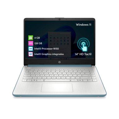 NOTEBOOK HP INTEL N150 4GB 128GB UFS 14' HD W11 AZUL LUNA - 1