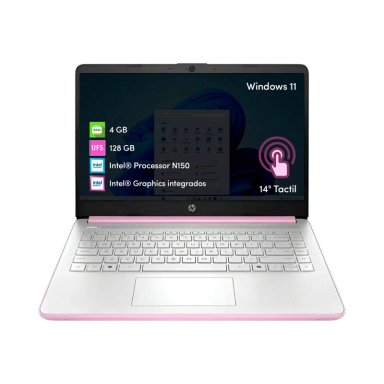 NOTEBOOK HP INTEL N150 4GB 128GB UFS 14' HD W11 TACTIL LAVANDA - 1