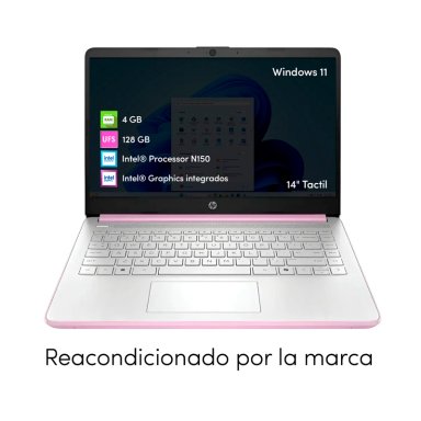 NOTEBOOK HP INTEL N150 4GB 128GB UFS 14' HD W11 TACTIL LAVANDA - 3