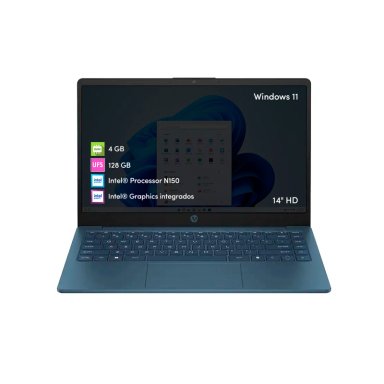 NOTEBOOK HP INTEL N150 4GB 128GB 14' HD WIN11 AZUL - 1