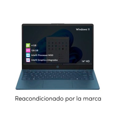 NOTEBOOK HP INTEL N150 4GB 128GB 14' HD WIN11 AZUL - 3