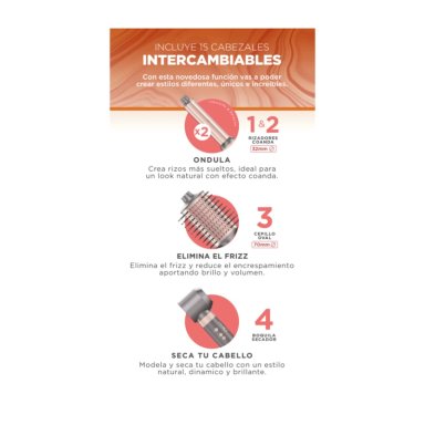 CEPILLO SECADOR GAMA MULTISTYLER UNIQ STYLER FLOW 15 ACC - 2