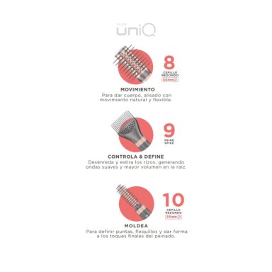 CEPILLO SECADOR GAMA MULTISTYLER UNIQ STYLER FLOW 15 ACC - 4