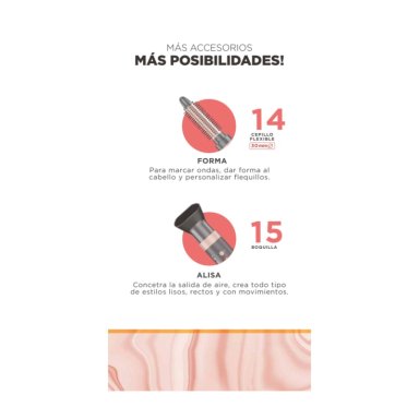 CEPILLO SECADOR GAMA MULTISTYLER UNIQ STYLER FLOW 15 ACC - 6