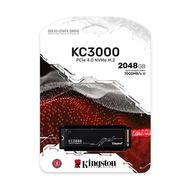 UNIDAD SSD KINGSTON KC3000 2TB M.2 NVME PCIE 4.0 HASTA 7.000 MB/S - 2