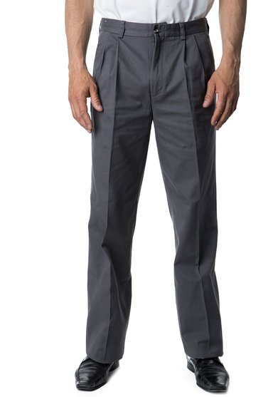 PANTALÓN HOMBRE KOTTING GRIS GABARDINA PINZADO - 3