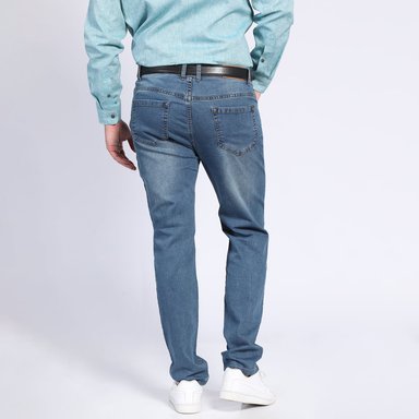 JEANS HOMBRE SPANDEX SLIM FIT DENIM ALGODÓN ELASTIZADO - 2