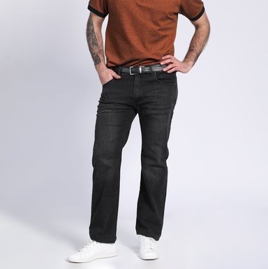JEANS LINEA SPANDEX REGULART FIT NEGRO - 1