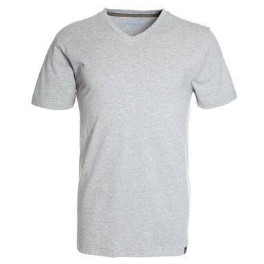POLERA CUELLO V GRIS - 4
