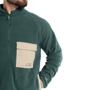 MEN'S PUELO 1/4 ZIP FLEECE | VERDE PETRÓLEO - 3