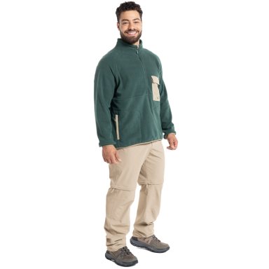 MEN'S PUELO 1/4 ZIP FLEECE | VERDE PETRÓLEO - 4