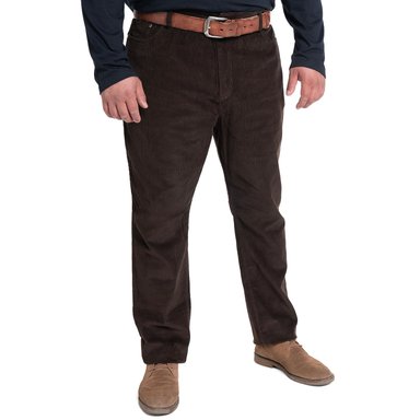 PANTALON COTELE 5 BOLSILLOS REGULAR FIT | CAFÉ OSCURO - 1
