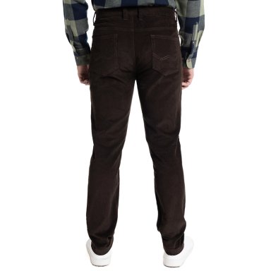PANTALON COTELE 5 BOLSILLOS REGULAR FIT | CAFÉ OSCURO - 2