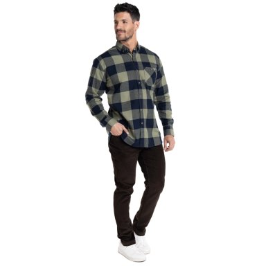 PANTALON COTELE 5 BOLSILLOS REGULAR FIT | CAFÉ OSCURO - 4