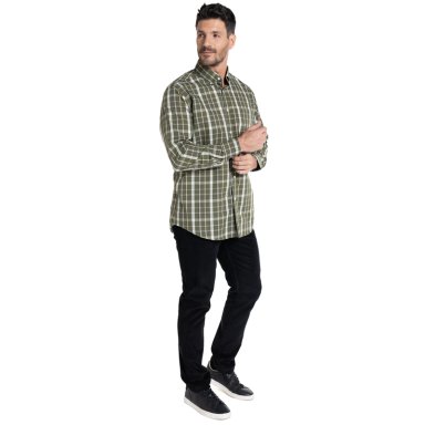 PANTALON COTELE 5 BOLSILLOS REGULAR FIT | NEGRO - 4