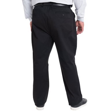 PANTALÓN FRENTE PLANO SPANDEX REGULAR FIT | NEGRO - 2