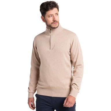 SWEATER HALF ZIPPER CASTELLÓN | BEIGE - 1
