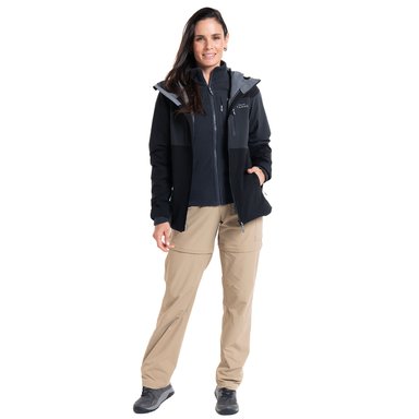 PARKA OUTDOOR 3 EN 1 BAKER MUJER | EN COLOR NEGRO - 4