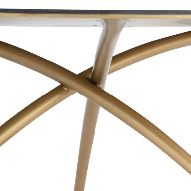 MESA CENTRO MEYA MUEBLES PARDA REDONDA MADERA ENCINA - 5