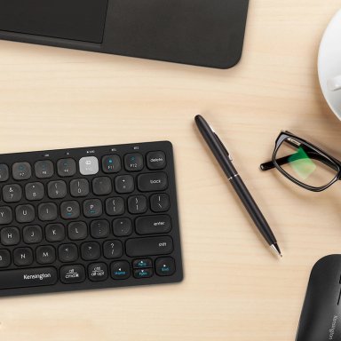 TECLADO WINDOWS / MAC OS INALÁMBRICO KENSINGTON K75502ES COMPACTO 3 CONEXIONES NEGRO - 4