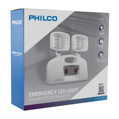 PHILCO LAMPARA DE EMERGENCIA 2 FOCOS AT58 - 5