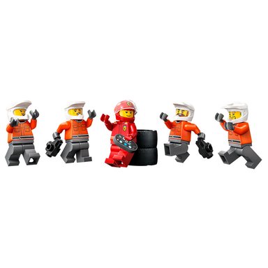 LEGO CITY PARADA EN BOXES DE F1 Y EQUIPO DE MECÁNICOS CON AUTO FERRARI- 60443 - 8