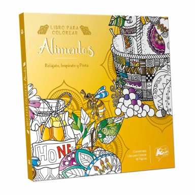 ART AND CRAFT LIBRO PARA COLOREAR ALIMENTOS 48 PAGINAS - 1