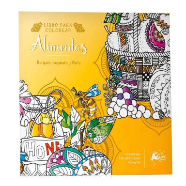 ART AND CRAFT LIBRO PARA COLOREAR ALIMENTOS 48 PAGINAS - 2