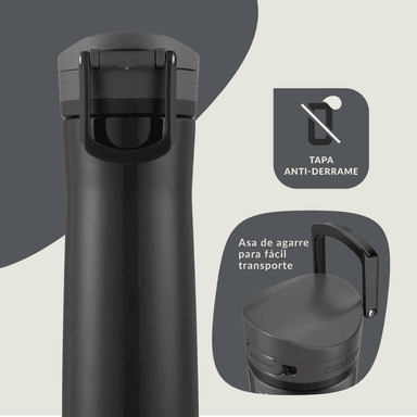 CONTIGO JACKSON CHILL 2.0 AUTOPOP BOTELLA DE AGUA ACERO INOXIDABLE 710ML - NEGRO - 7